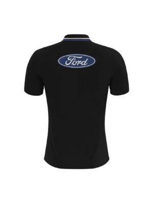 Ford Men's Black Polyester Polo - Image 2