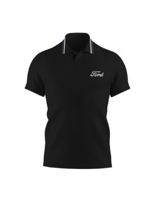 Ford Men's Black Polyester Polo