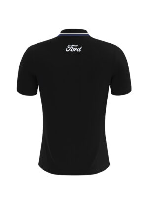 FPV Men's Black Polyester Polo - Image 2