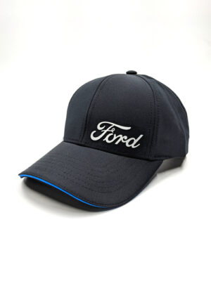 Ford Rubber Weld Logo Black Cap