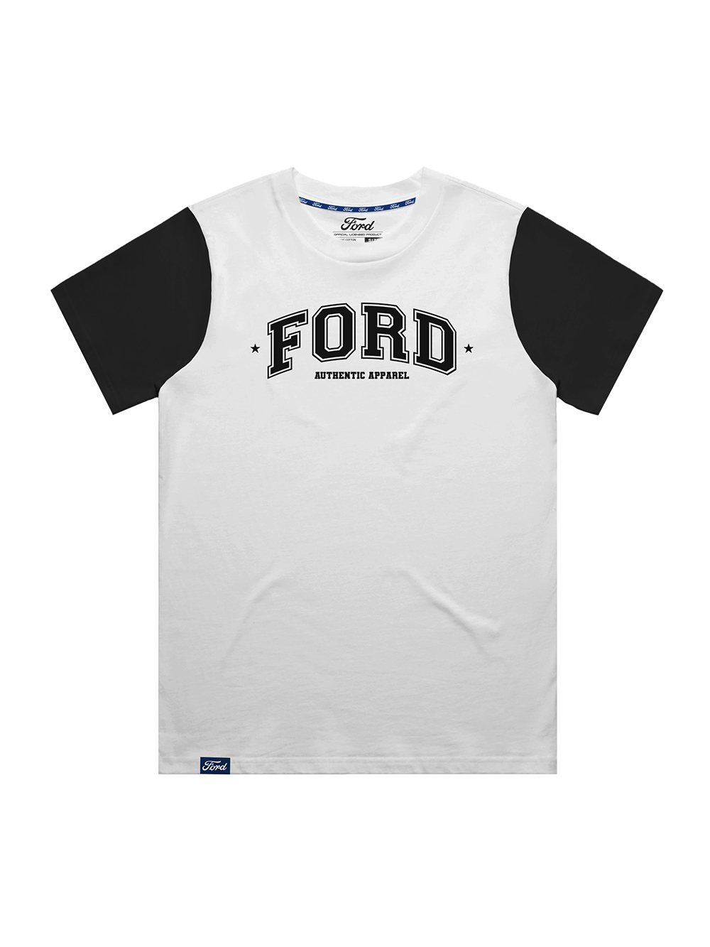 Ford Ladies White & Black T-Shirt